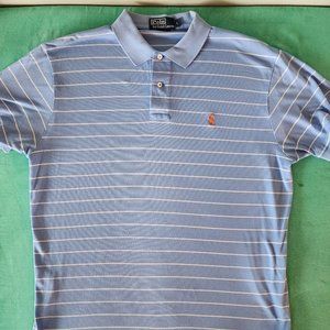 Polo Ralph Lauren Baby Blue w/ white Classic Fit Short Sleeve Polo Shirt